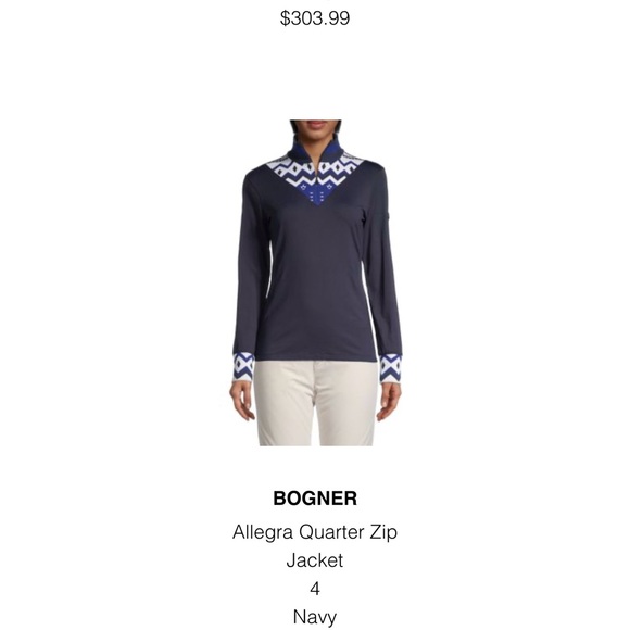 Bogner 1/4-Zip Mid-Layer ski jacket size 4 - Picture 4 of 8